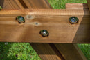 Tavolo con Panche da Campeggio 177x154x74 cm in Legno