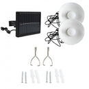 Lampade Solari a Sospensione con Pannello Solare in ABS Bianco e Nero