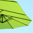 Ombrellone da Giardino Doppio 460x270x240 cm in Acciaio e Poliestere Verde