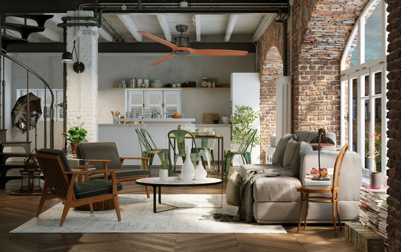 Ventilatore da Soffitto con 3 Pale in Abs Ø152 cm 3 Velocità Martec Governor Legno