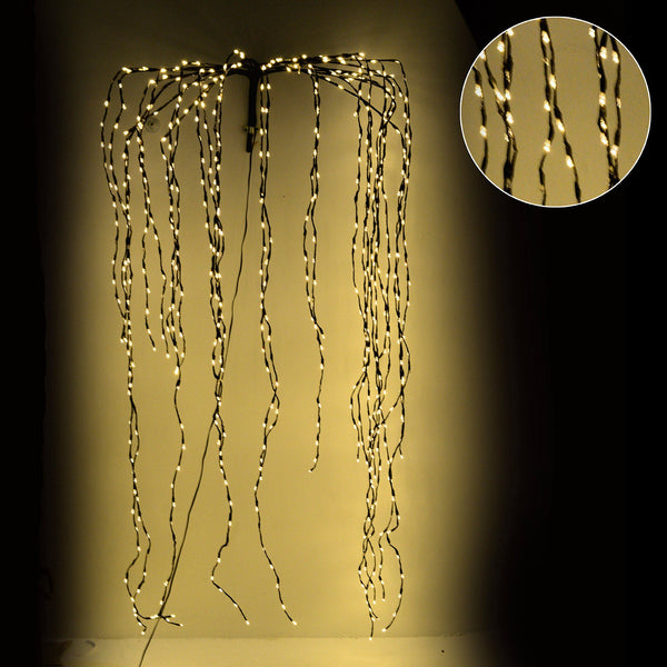 Cascata Luminosa 567 LED da Esterno cm Filo Marrone acquista