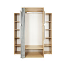 Armadio Guardaroba 150x56x184h cm Krell rovere bianco 