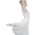 Ballerina Dicy 14x4,5x24 cm in Resina Bianco