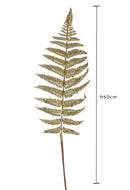 Set 12 Felce Boston con Glitter H60 Oro