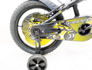 Bicicletta per Bambino 16" 2 Freni con Borraccia e Scudetto Frontale Nera