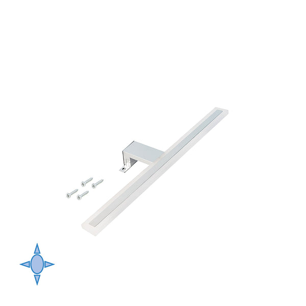 Applique Led per Specchio da Bagno Sagitarius 300 - 450 mm H300 Tecnoplastica e Alluminio Emuca online