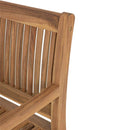 Panca 2 Posti 120x62x88 h cm in Legno Marrone