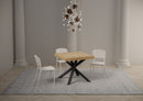Tavolo Allungabile 90/194x90x77 cm Clerk Premium Quercia Natura