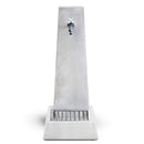 Fontana da Giardino Senza Rubinetto in Cemento Granulato di Marmo Oslo Grigio