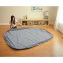 Materasso Matrimoniale Gonfiabile 152x203xh46 cm Floccato da Campeggio con Pompa Intex