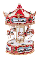Carosello Natale con musica e movimento 24,5 cm 