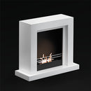 Camino a Bioetanolo da Pavimento 70x30x70 cm 2000W 1L Camogli Bianco 