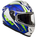 Casco Integrale per Scooter Visiera Lunga CGM Suzuka 301G Blu Opaco Varie Misure
