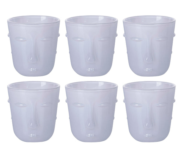 Set 6 Bicchieri Acqua Vis à Vis in Vetro VdE Tivoli 1996 Bianco prezzo