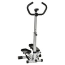 Stepper con Monitor LCD 55x53x118-128 cm in Acciaio e ABS Nero   