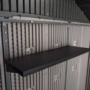 Casetta Box da Giardino per Attrezzi 204x354 cm in HDPE Venezia 3 Grigio