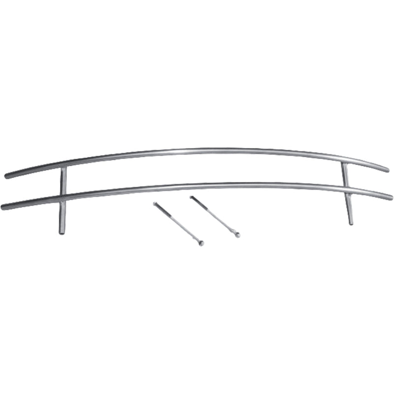 Barra Protettiva per Biocamini Semicircolari 9x50,5cm Flig Shield Argento