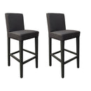 Set 2 Sgabelli 93x40x40 cm Edi Flash 17 tessuto grigio