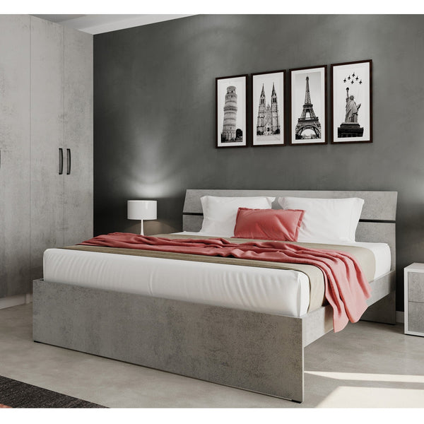 online Letto Matrimoniale 98x171X200 cm cemento