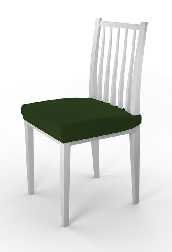 acquista Set 2 Coprisedie Elasticizzati in Poliestere Verde Scuro