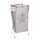 Cesto Portabiancheria in tessuto sacco grigio pieghevole cm 29x33,5xh66