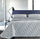 Copriletto in Jacquard Tinto Filo Cober Affi Graf Grigio Perla Varie Misure
