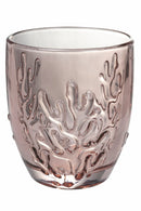 Set 6 Bicchieri Acqua in Vetro 340 ml Villa d'Este Home Tivoli Coral Provence