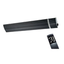 Pannello Radiante Riscaldante Elettrico da Esterno 122,5x17,7x6 cm 1800W Sined Calore Nero