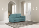 Divano 2 Posti 168x85x85 cm Marrak in Tessuto Petrolio