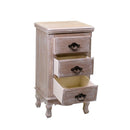 Comodino 3 Cassetti in Legno Stoccarda