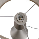 Lampada da Comodino Abat Jour con Paralume in Tessuto E27 Ø25x51 cm  Beige