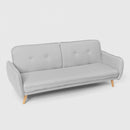 Divano Letto Clic Clac 186x85x80 cm in Tessuto Grigio