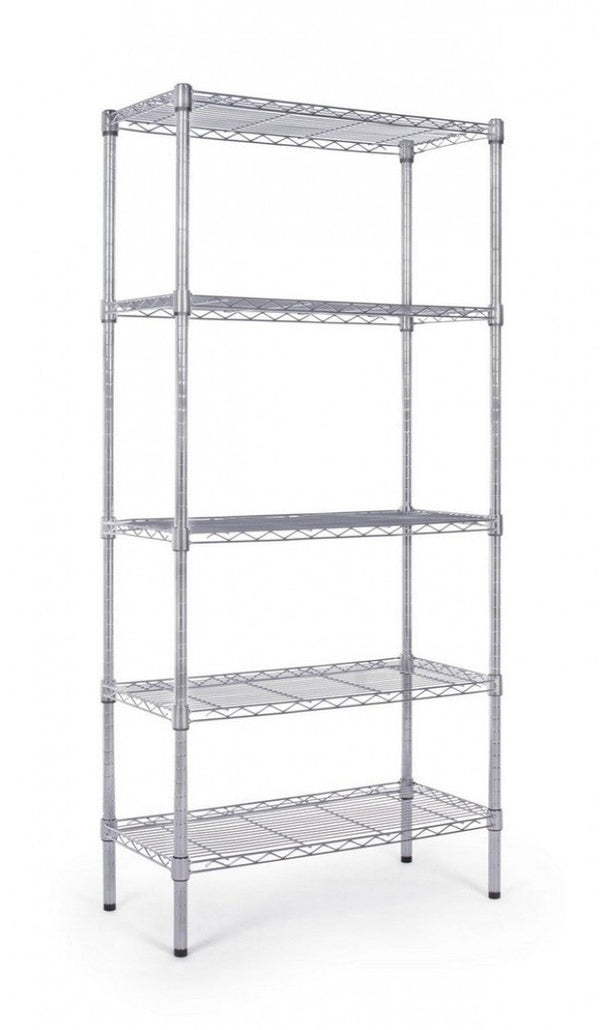 Libreria 5 Ripiani Cromo Eco in Acciaio prezzo
