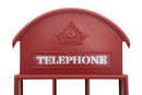 Bacheca Cabina Telefonica Portaoggetti 52x15x120 cm in Ferro 