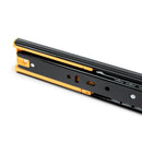 Set 10 Guide Cassetto con Chiusura Soft 45x550 mm in Acciaio Emuca Nero