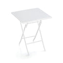 Tavolino da Giardino in Ferro Taddei Plastik 60 Rattan Bianco