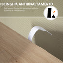 Mobile Bagno 4 Cassetti 1 Anta 54x29x83 cm in Truciolato Naturale