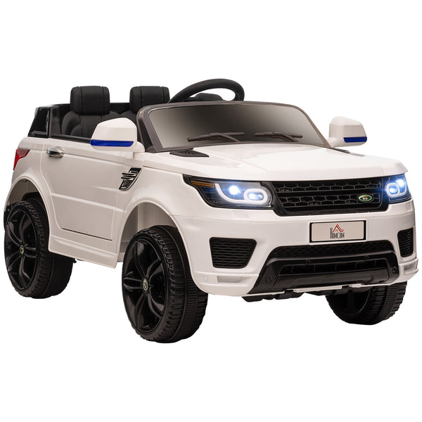 acquista Macchina Elettrica per Bambini con Telecomando Luci LED e Clacson Bianco