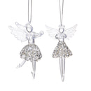 Set 6 Angeli 10 cm Silver