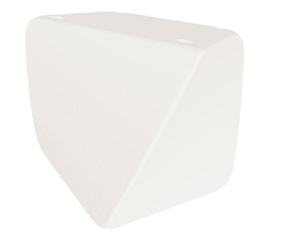 online Pouf da Giardino 45x45 cm in Resina Arkema Twisty Pouf Bianco