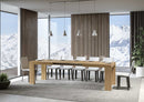 Tavolo Allungabile 160-420x90x77 cm Roxell Quercia Naturale