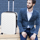Trolley Cabina Rigido Bagaglio a Mano 33,5x22x55 cm con Maniglia Telescopica Bianco      