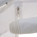 Tendostruttura Garage 3x6m con Tetto e Teli Laterali Bianco