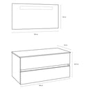 Mobile da Bagno sospeso Bali 10C Twist Piombo TFT