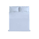 Set Lenzuola Sopra Sotto e Federe Linea Cloe in Raso di Cotone Azzurro Varie Misure
