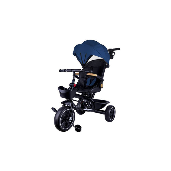 online Passeggino Triciclo con Sedile Girevole 65x47x110 cm con Cappotta e Cestini Blu
