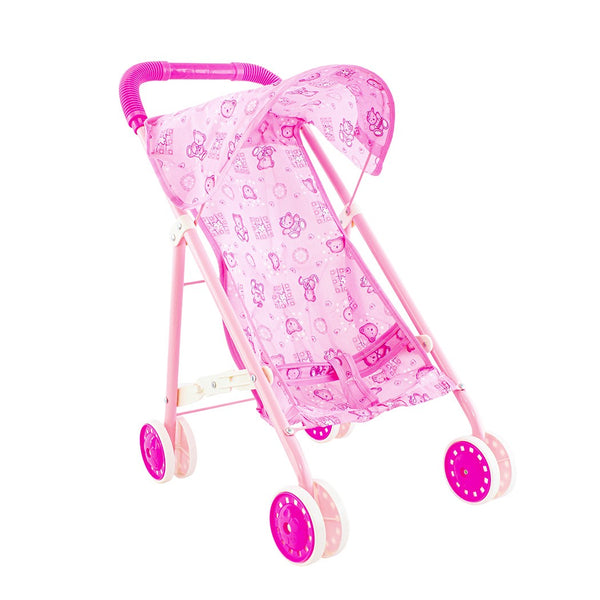 sconto Passeggino per Bambole con Fantasia Orsetti Rosa