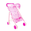 Passeggino per Bambole con Fantasia Orsetti Rosa