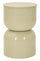 Tavolinetto Oyi Crema Ø31x46 cm in Metallo Crema