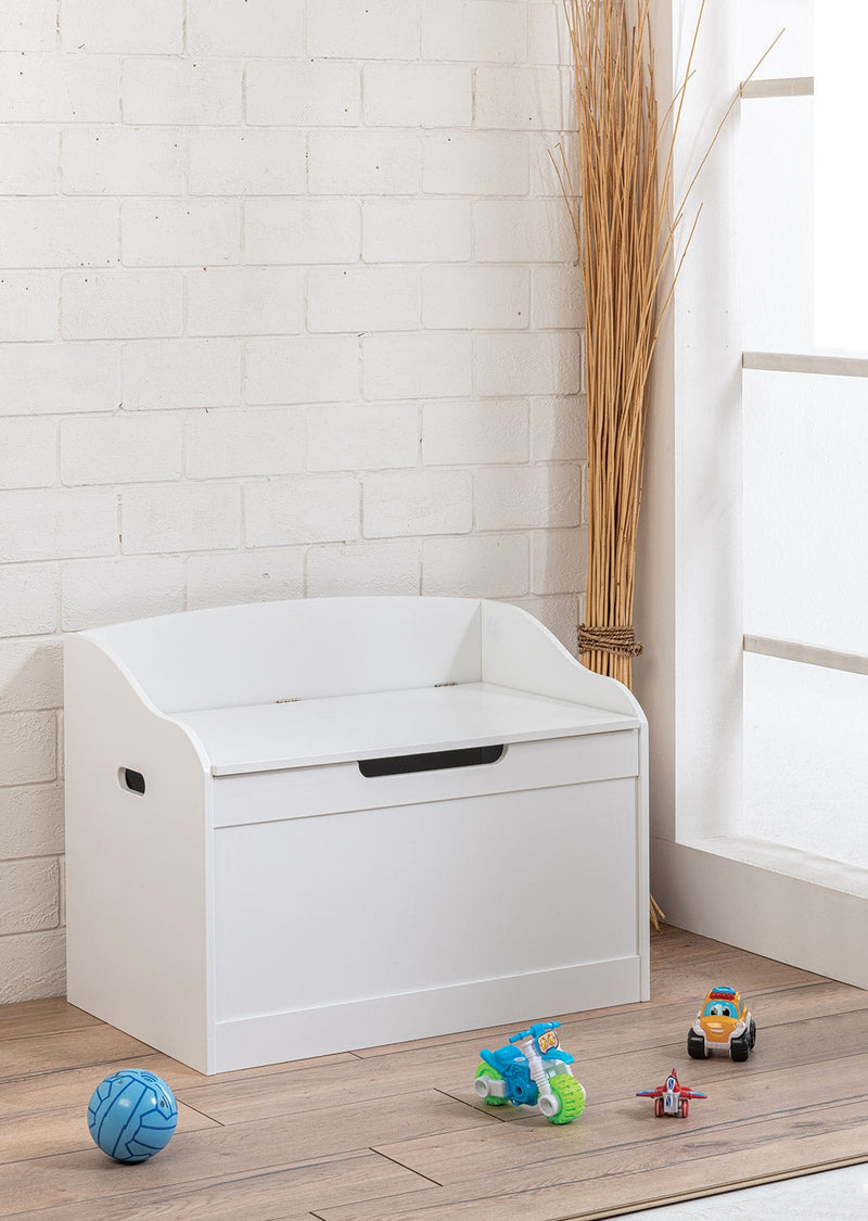 Cassapanca Baule Rettangolare 80x50x60 cm in MDF Fumer Gaia Bianca